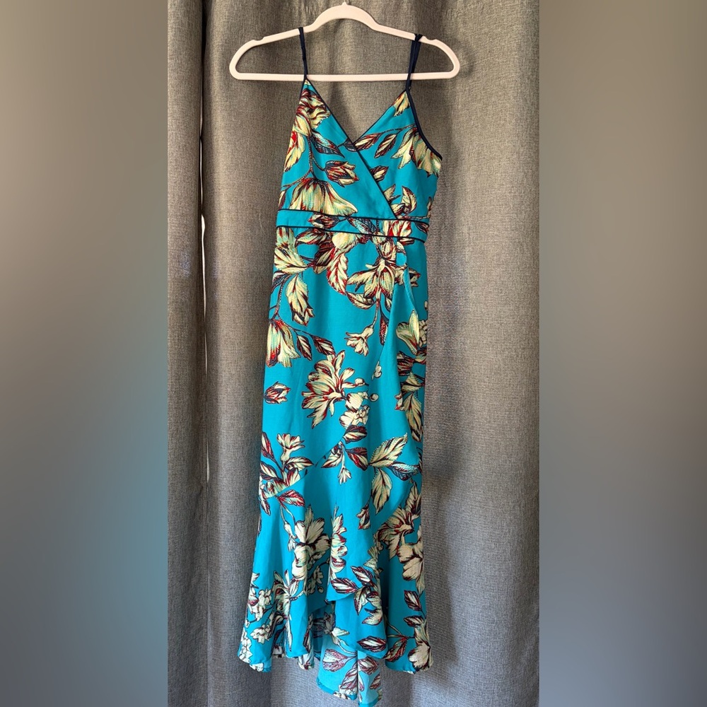 Turquoise Floral Maxi Dress - Women